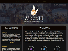 Tablet Screenshot of monarchaudio.com